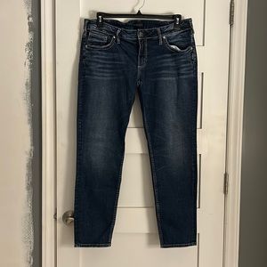 Silver Boyfriend Jeans